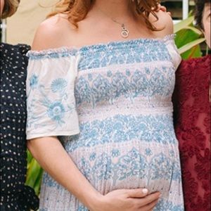 Fillyboo cream pink and blue maternity